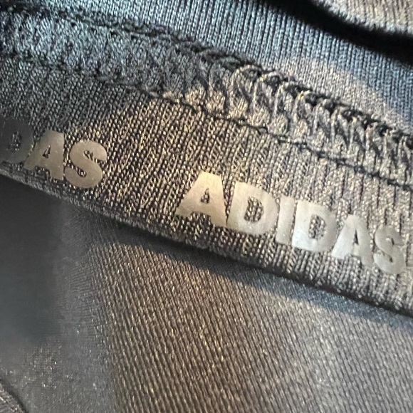 Adidas Skirt Skort Golf Under Shorts Womens M/L Solid Black Pull On Stretch - Picture 4 of 9